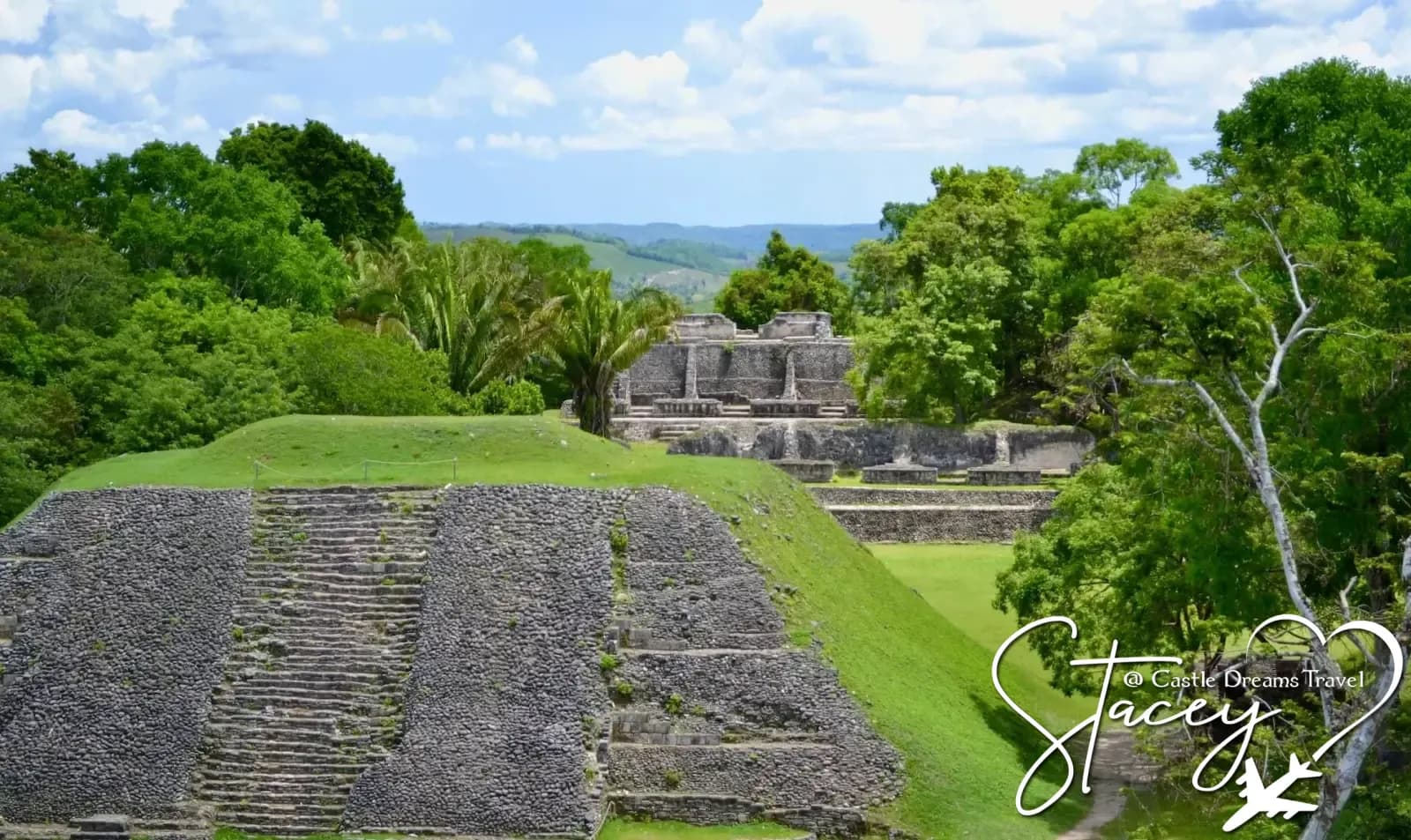 Caribbean coastline and reef waters of Belize