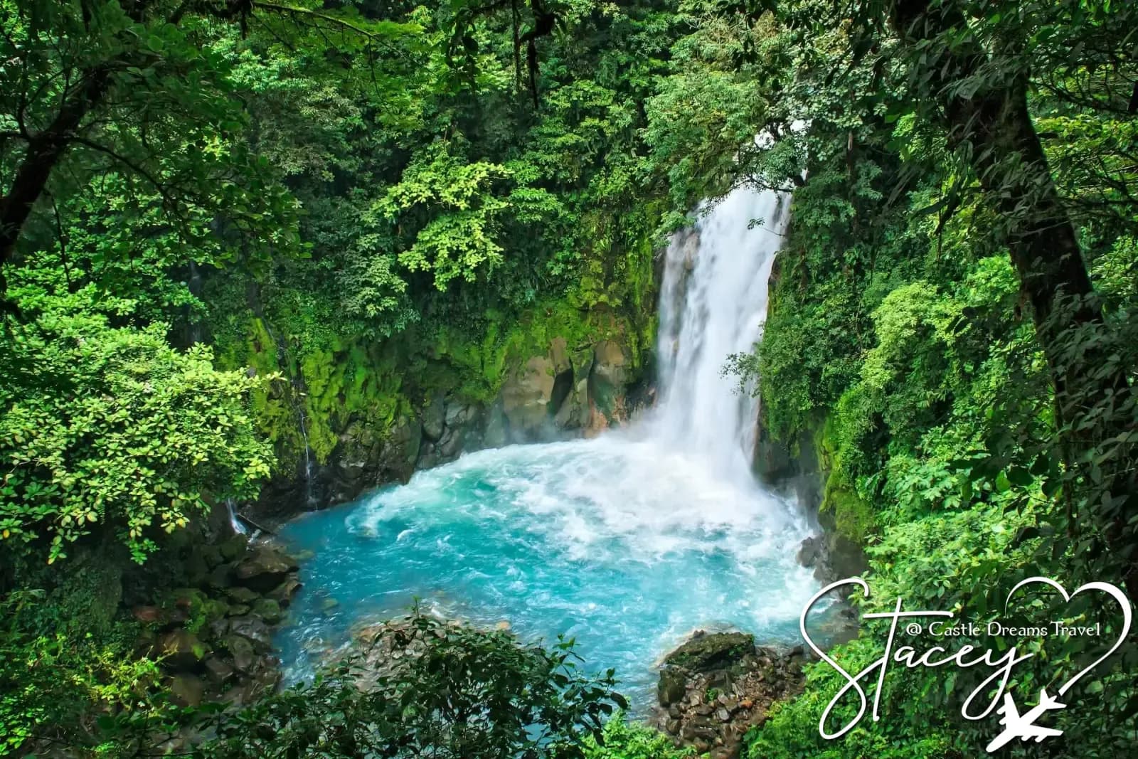 Rainforest and volcano landscape of Costa Rica