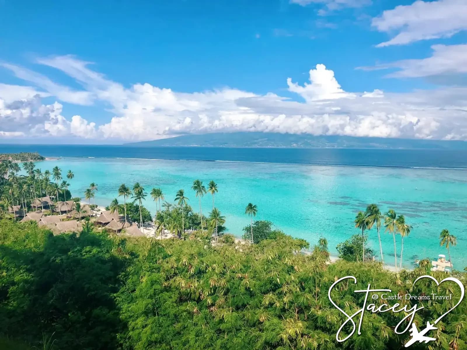 Mount Otemanu rising above Bora Bora's blue lagoon