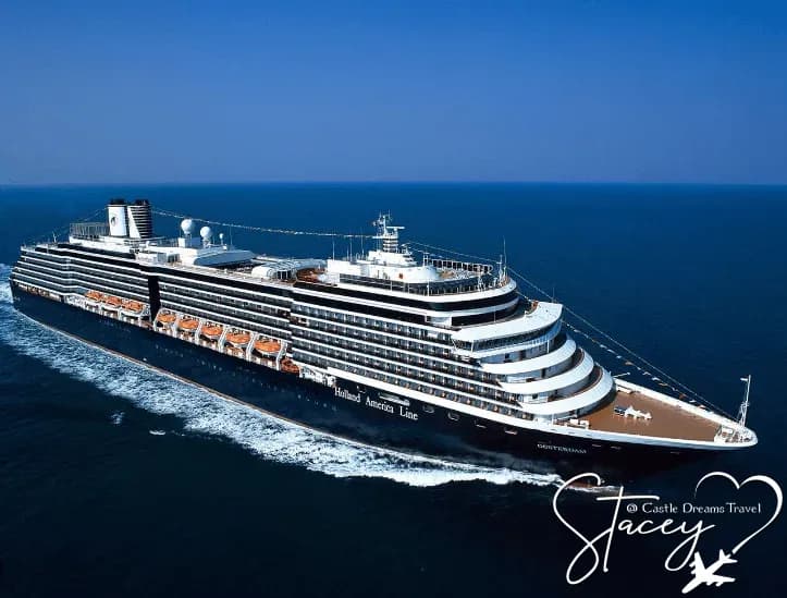 Holland America Line ship at sea
