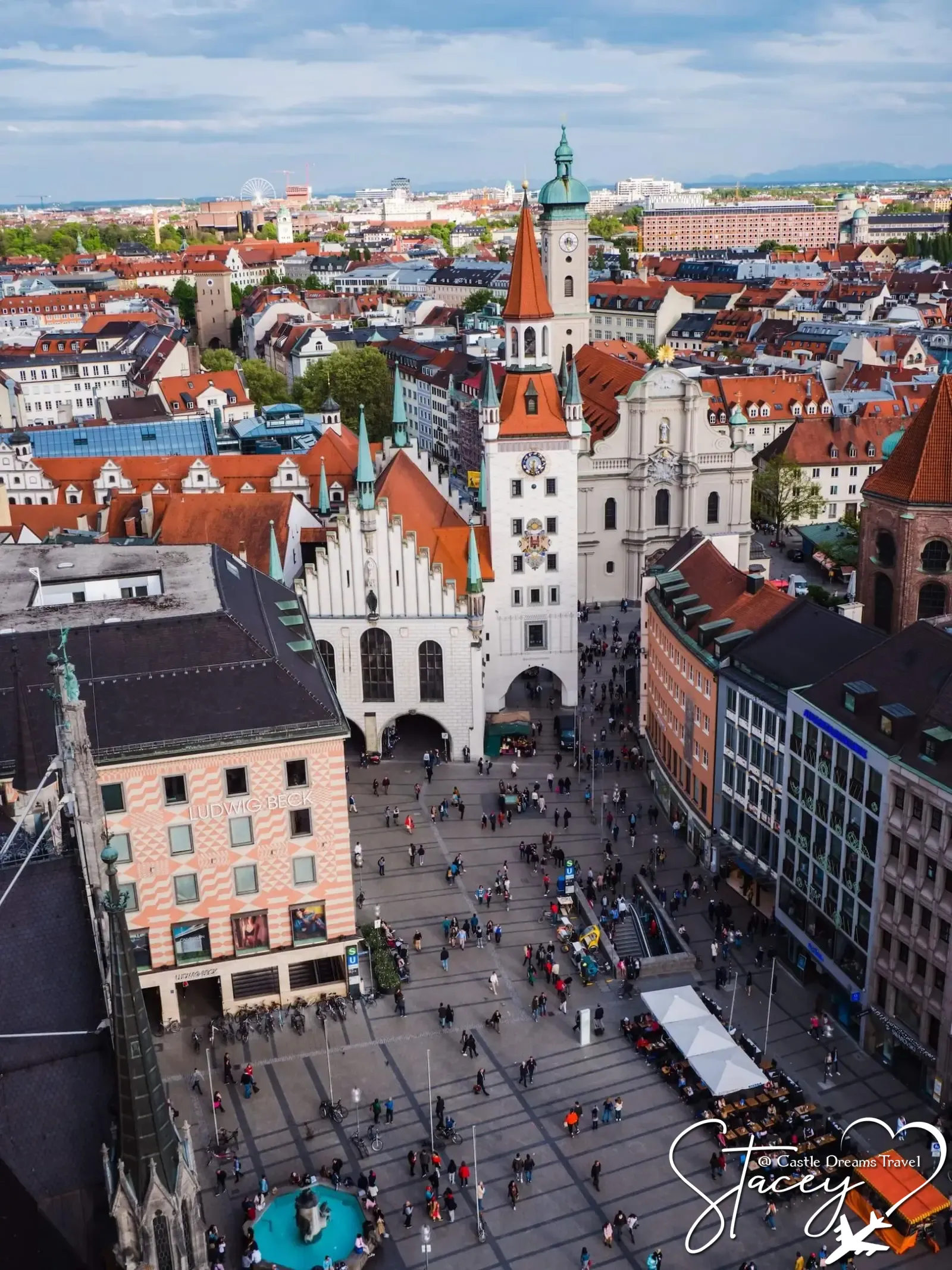 Marienplatz and the New Town Hall in Munich, Germany