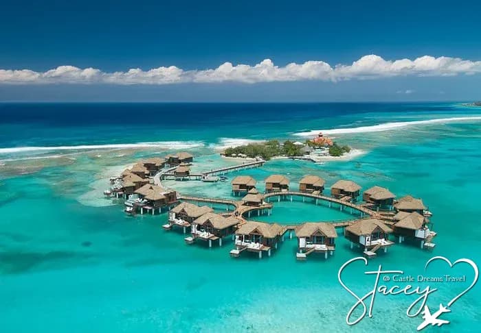 Over-the-water suites at Sandals Royal Caribbean Resort & Private Island