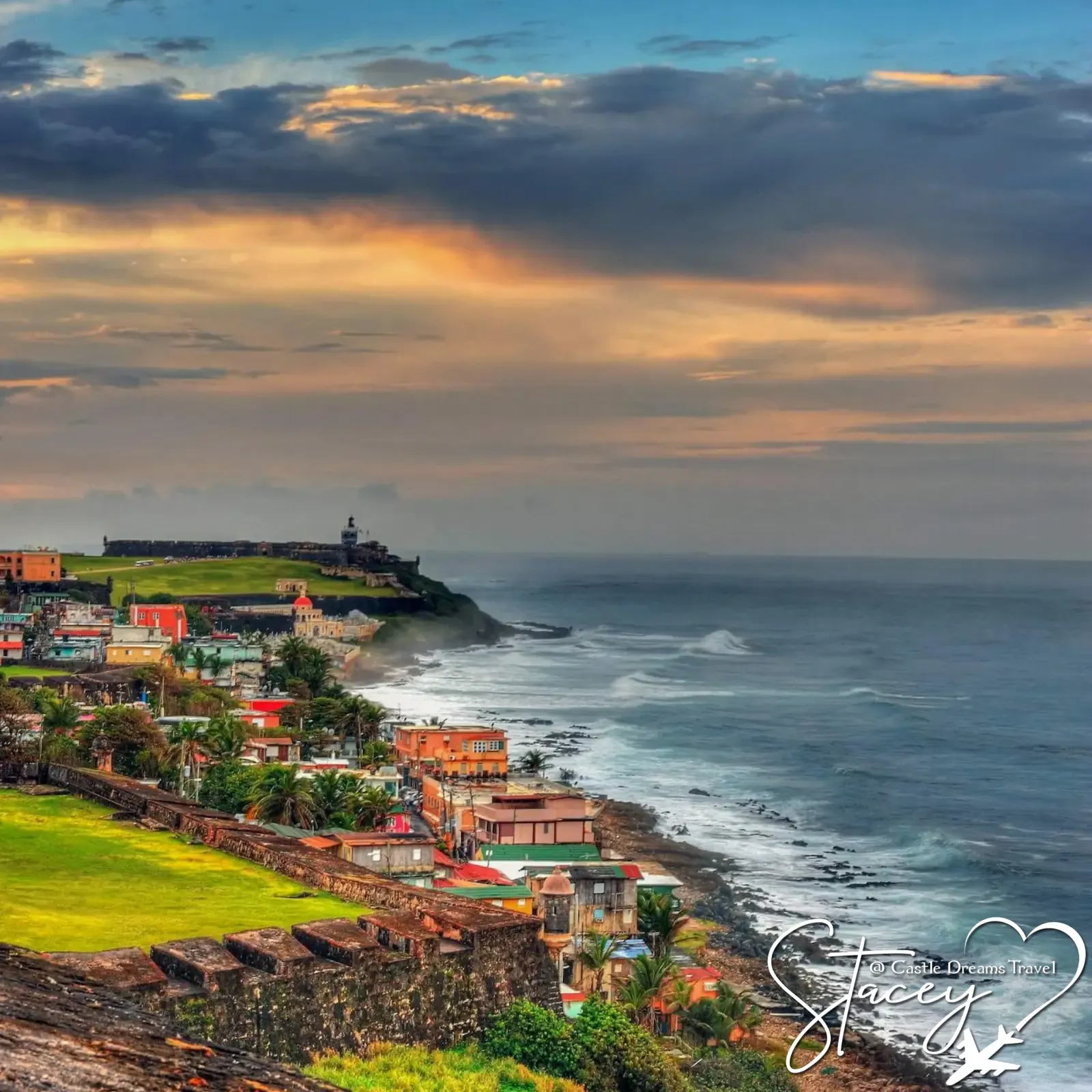 Colorful colonial architecture of Old San Juan, Puerto Rico