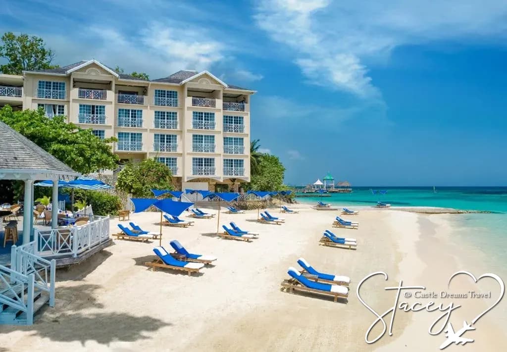 Sandals Royal Plantation perched above the Caribbean Sea in Jamaica