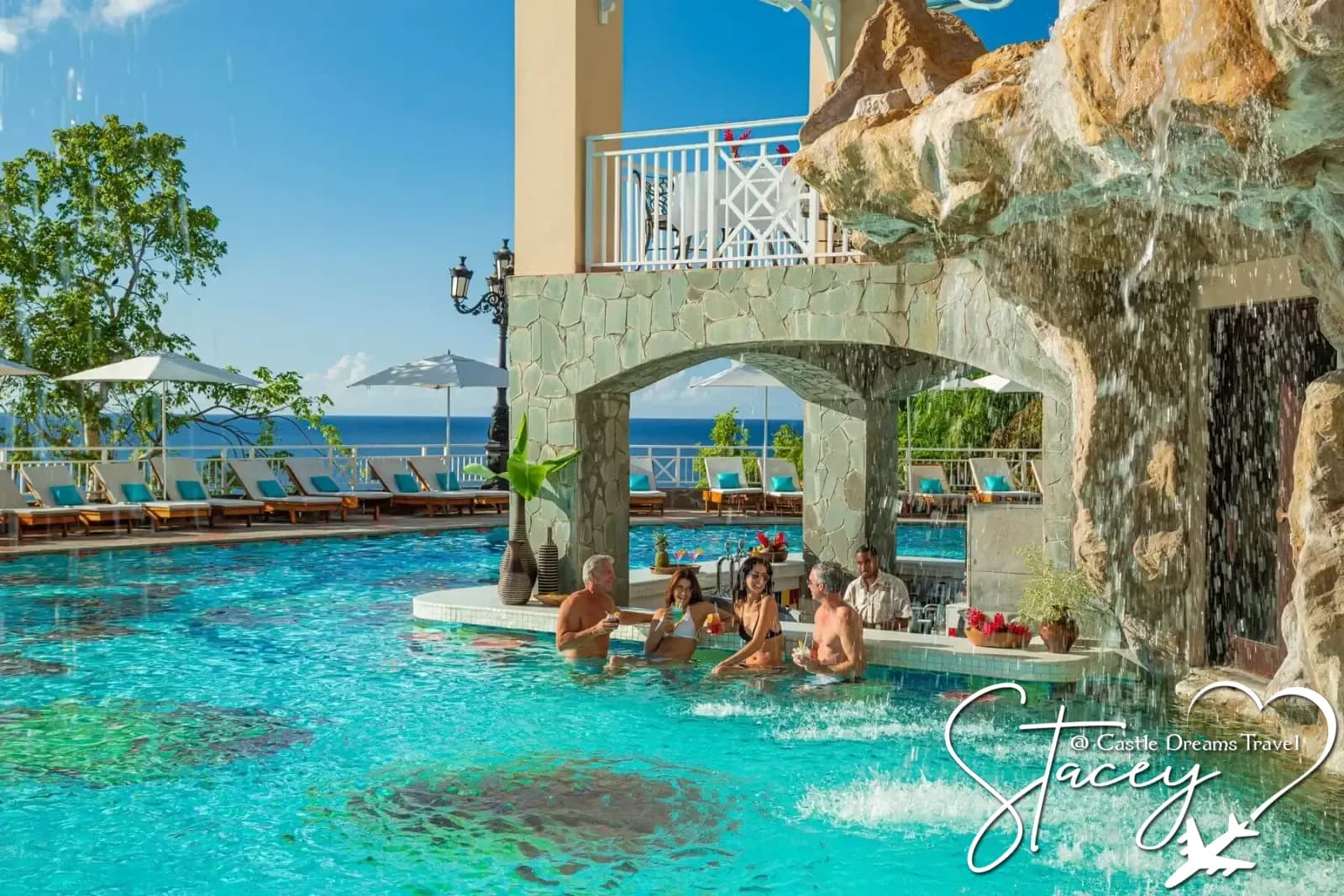 Sandals Regency La Toc Golf Resort & Spa cascading down a St. Lucia hillside