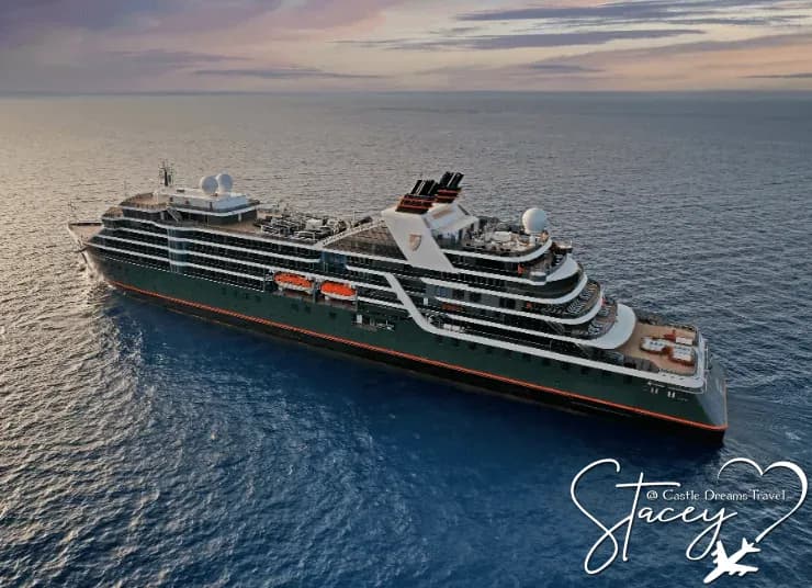 Seabourn ultra-luxury ship at sea